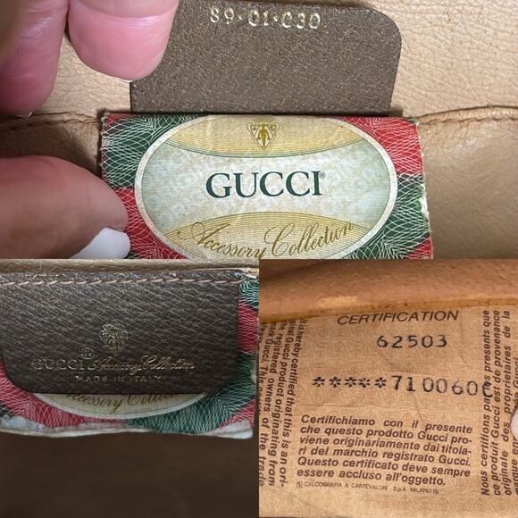 Authentic GUCCI GG Supreme Sherry Line Brown/Beige Clutch Bag - Picture 15 of 15